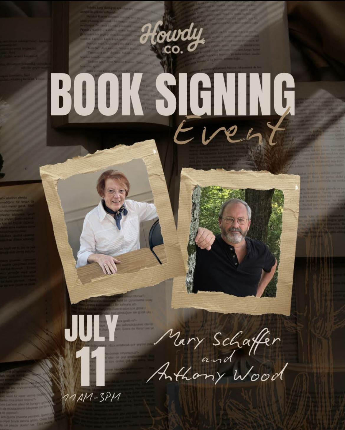 Book Signing - Anthony Wood and Mary Schaffer